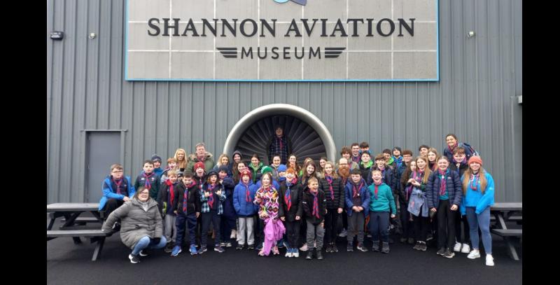 Tipperary scout group visit Shannon Aviation Museum