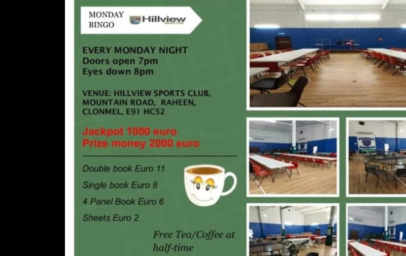Tipperary sports club host their regular bingo session