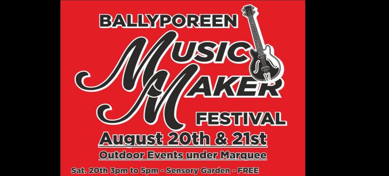 Ballyporeen Music Maker Festival to rock this weekend 