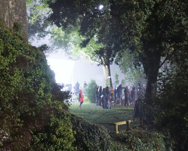 Film crew  on location in Cahir