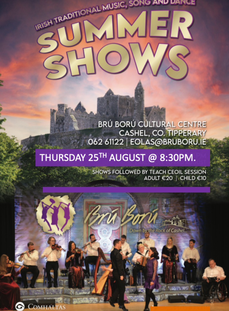 Final show of Brú Ború Summer Season this Thursday, August 25 
