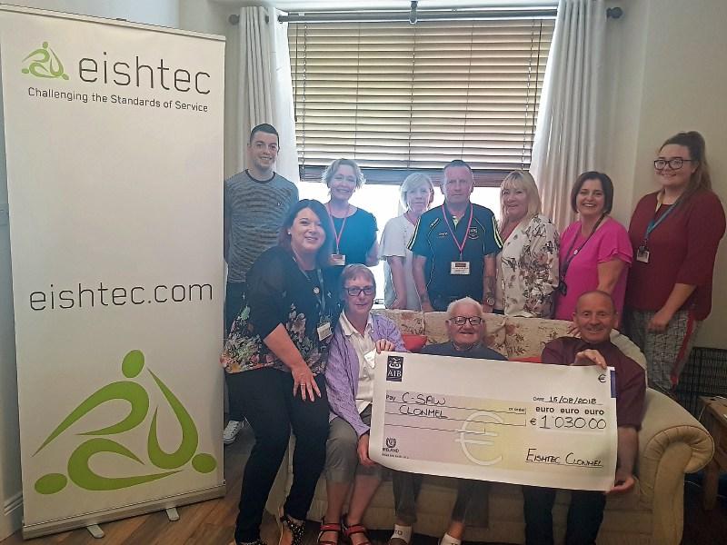 Clonmel Eishtec staff raise over €1,000 for suicide support group C-Saw
