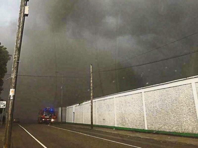 Tipperary fire service dealing with major blaze at old meat factory in Irishtown, Clonmel