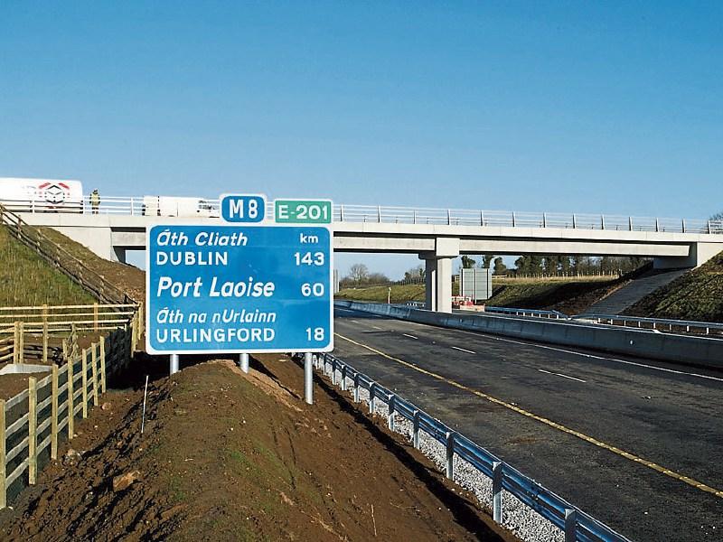 A county Tipperary motorway junction is closed this week due to road works 