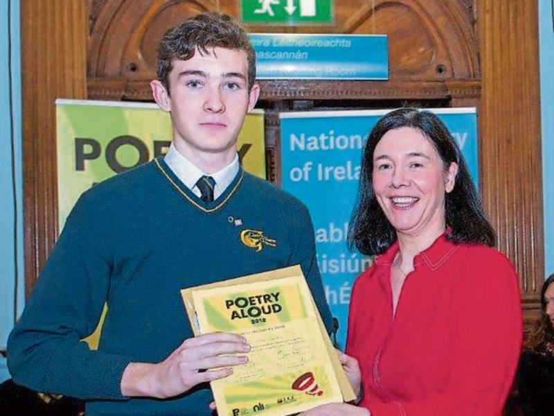 Tipperary student honoured for poetry reading skills