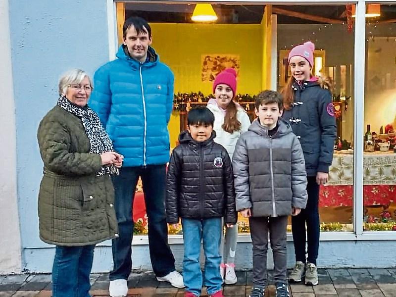 South Tipperary Art Group organiser Maureen Purcell with tutor Bobby Harris, Kate Meehan, Laura Meehan, Bosco Ng and Owen Cooney 