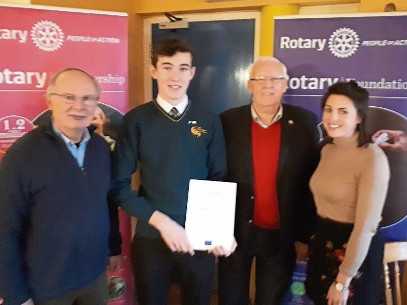 Tipperary student wins trip to European Parliament in Clonmel Rotary competition