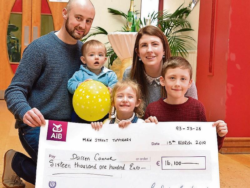 Tipperary restaurant manager Darren scoops €16,000 jackpot in Excel draw