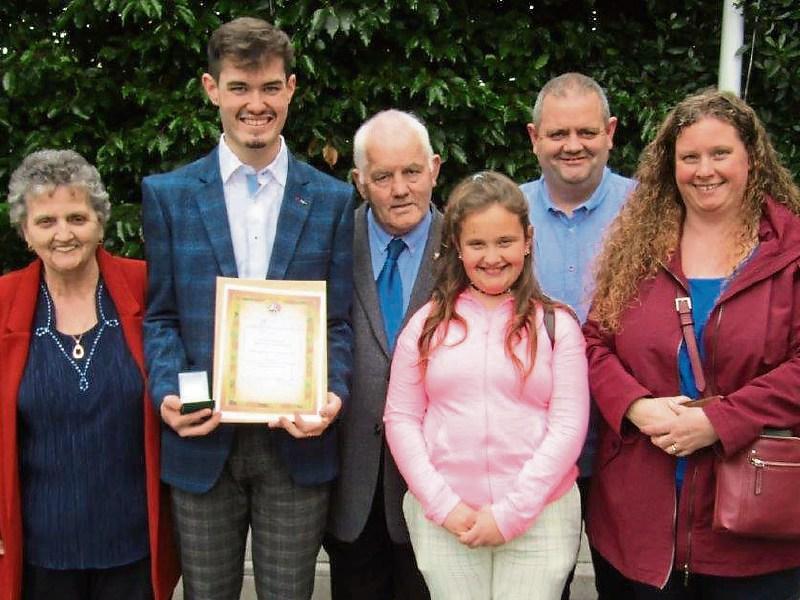 Comhaltas Ceolteoiri Eireann Honours Diploma for Darragh Carey Kennedy from Roscrea 