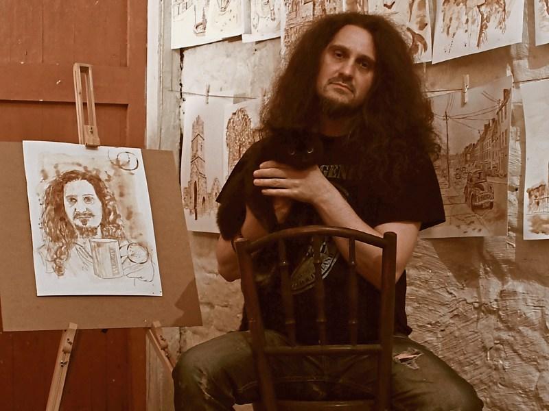 Caffeine ARTddiction exhibition for Roscrea library from June 3 to 28