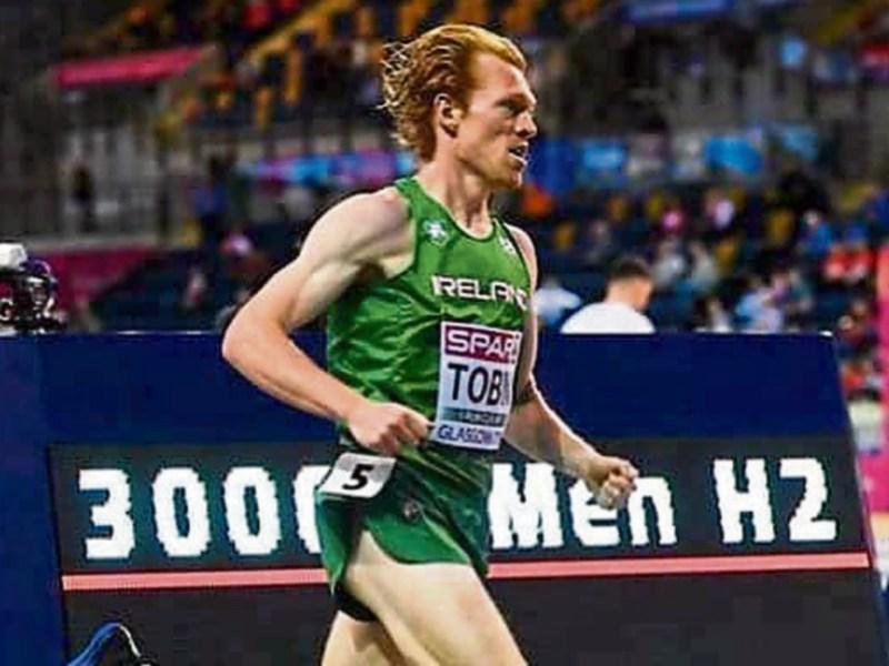 Sean Tobin in action in the European Indoors earlier this year.