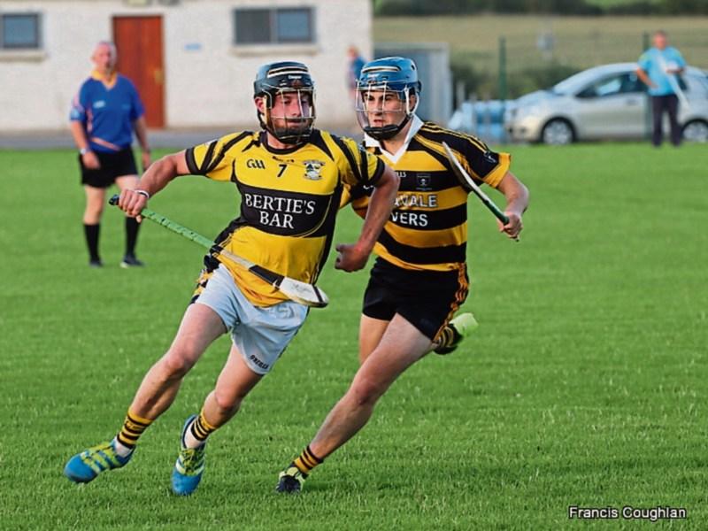 Action from a Knockavilla Donaskeigh Kickhams v Arravale Rovers game.