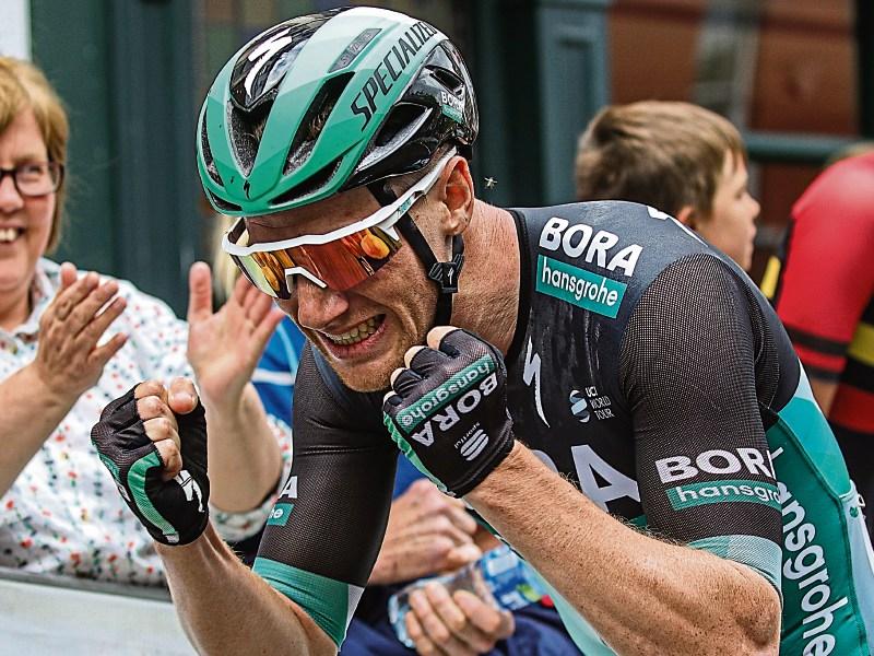 Carrick-on-Suir cyclist Sam Bennett defends 12 second lead in Belgian tour today after second stage win