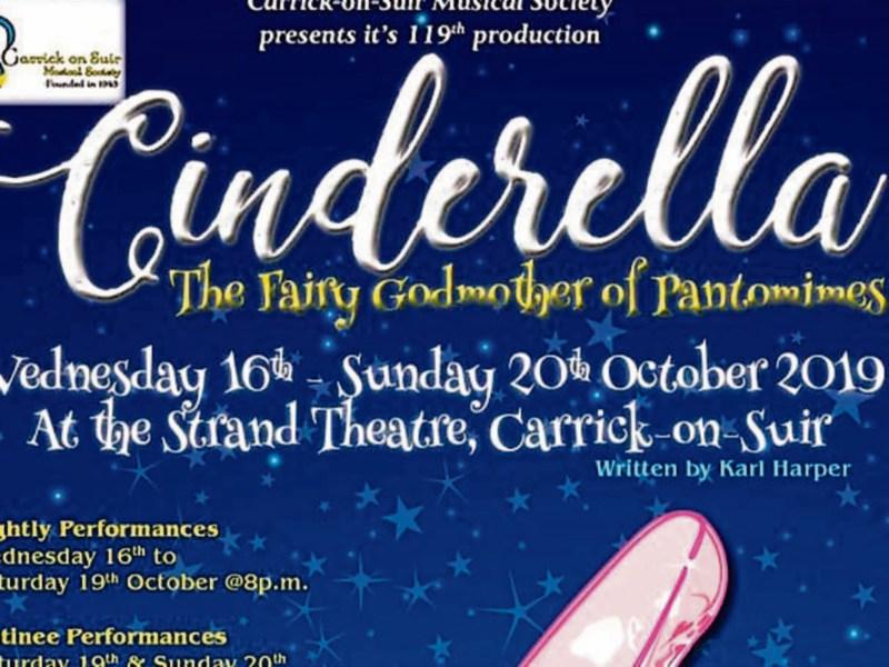 Tickets now on sale for Carrick-on-Suir Musical Society panto Cinderella