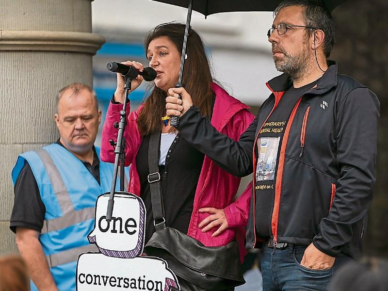 Protest rally hears heartbreaking story of Tipperary man’s repeated attempts to get medical help in the two weeks before he died by suicide