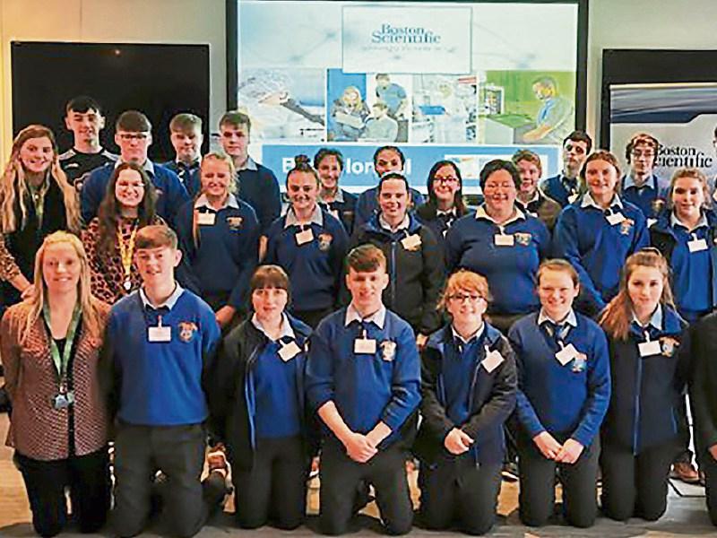 Patrician Presentation LCVP students visiting Boston Scientific in Clonmel.