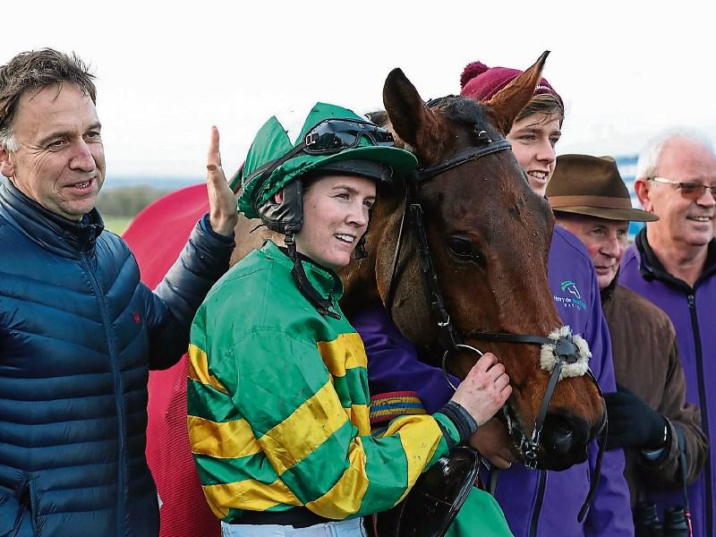 Tipperary jockey Rachael Blackmore rides her first winner for leading owner JP McManus