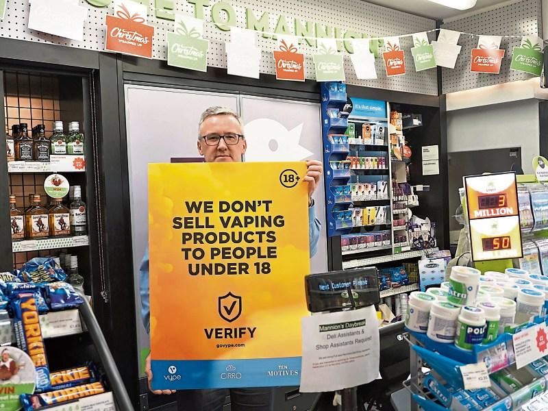 Tipperary shop owners among those not selling e-cigarettes to under 18s