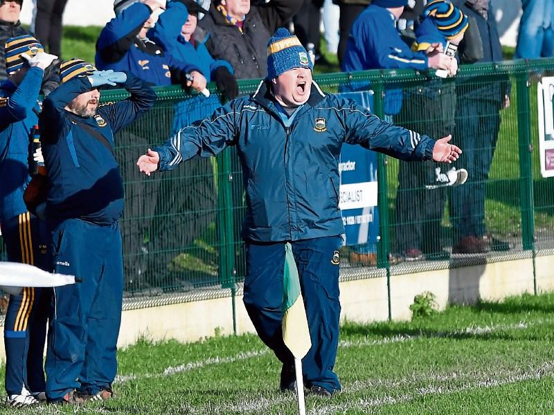 Tipperary football manager, David Power, in full voice