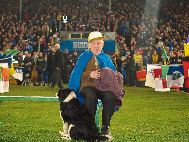 Brendan Maher and his dog