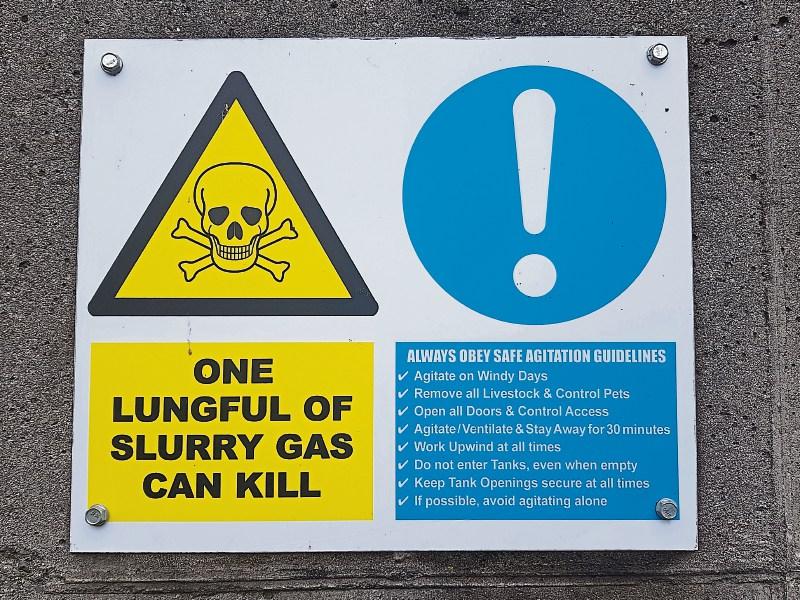 Safety precautions are a must around agitating slurry