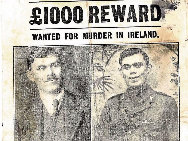 Wanted poster and Bloody Sunday medal for sale
