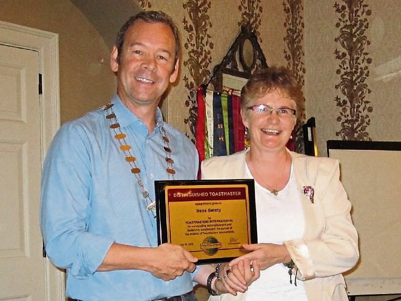 International award for Clonmel Toastmaster Irene Gerety