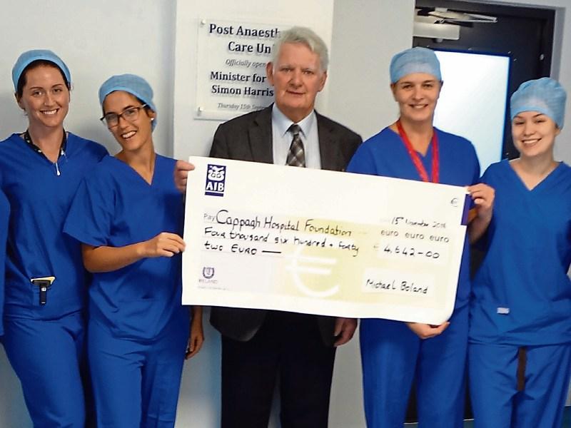 Nenagh's Michael raises €4462 for Cappagh Hospital