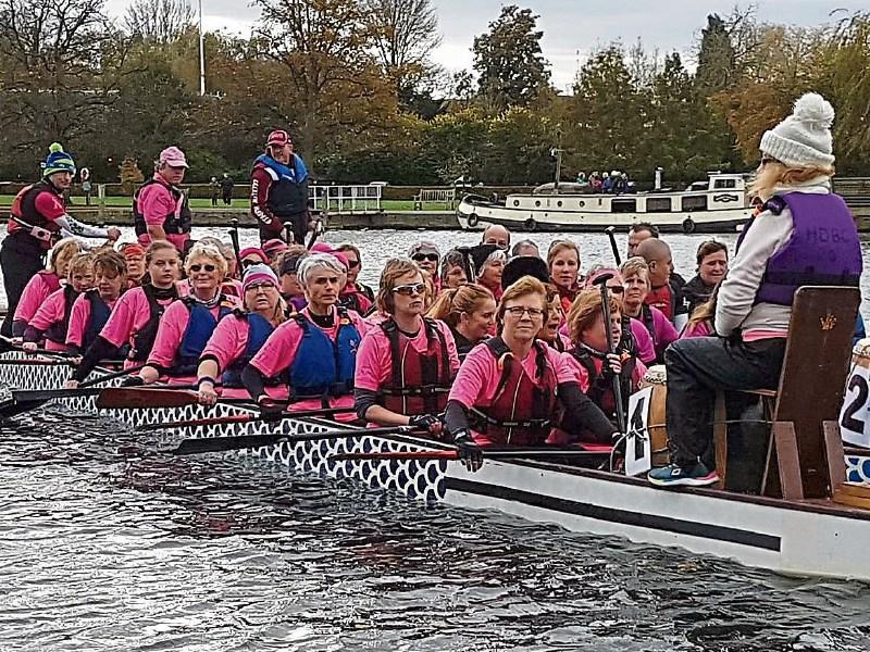 Clonmel breast cancer survivors enjoy dragon boat series in Henley