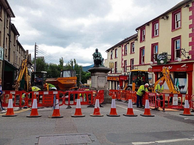 Businesses say trade down because of plaza works, claims councillor