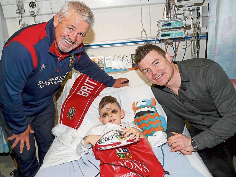 Tipperary boy meets rugby hero Brian O'Driscoll