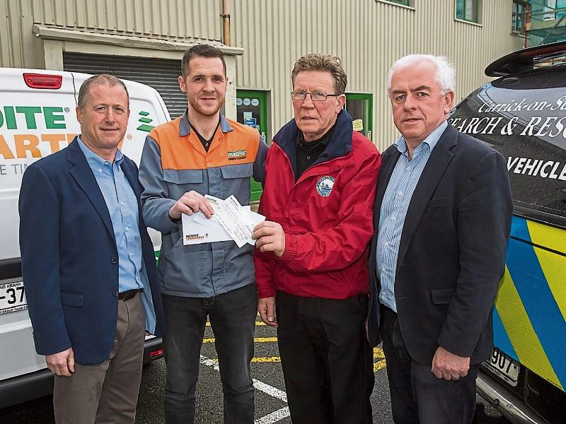Medite Smartply donate €1,000 to Carrick on Suir River Rescue