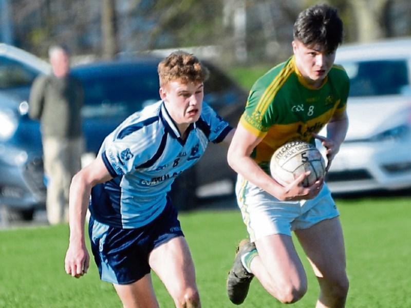 Ben Owens (Moyle Rovers) and Conal Kennedy (Clonmel Commercials) in action for their clubs at minor level last weekend.