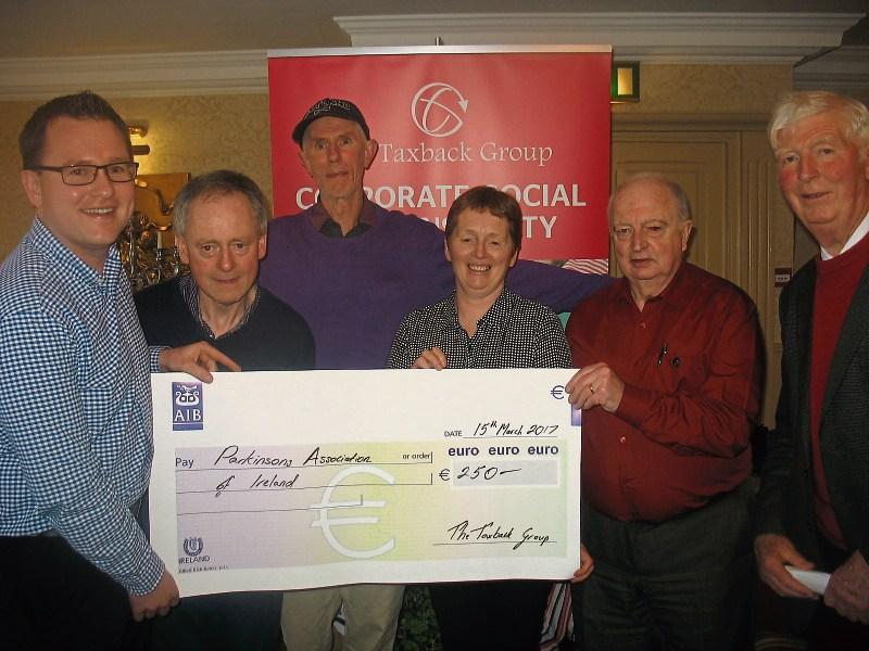 John Murphy presents &euro;250 cheque to Tipperary Parkinson's Association 