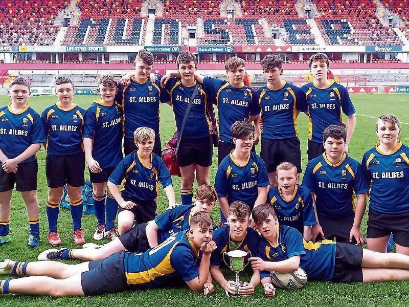 Clean sweep of wins at Munster rugby finals day for St. Ailbe's
