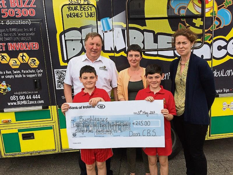 Tipperary school raise vital funds for Bumbleance