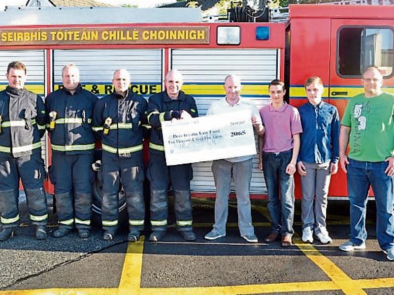 Urlingford Fire Brigade's donation to 'Des's Breathe Easy Fund'