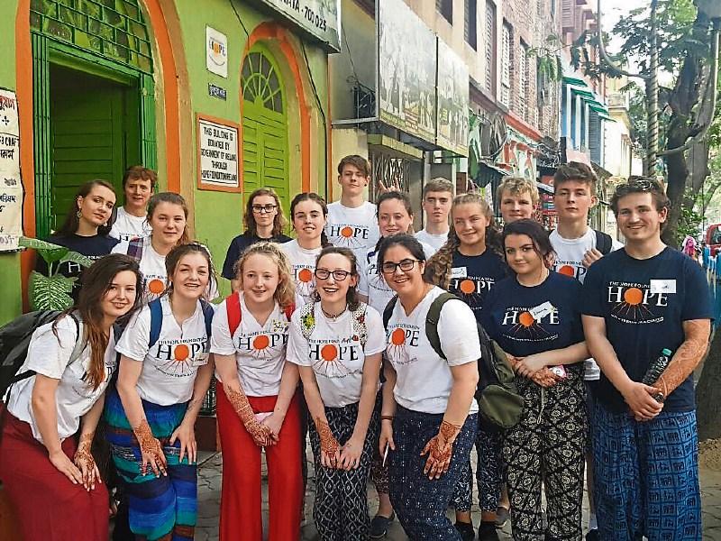 Scoil Ruain girls work with the street children of Kolkata
