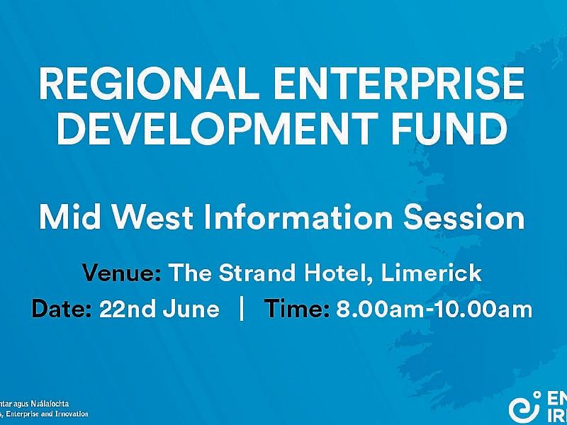 Calling all Tipperary businesses to €60m Regional Enterprise Development session in Limerick