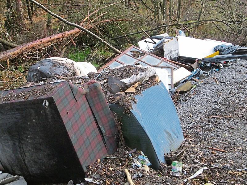 Outrage over illegal dumping in at Liskeveen, Littleton, Co. Tipperary 