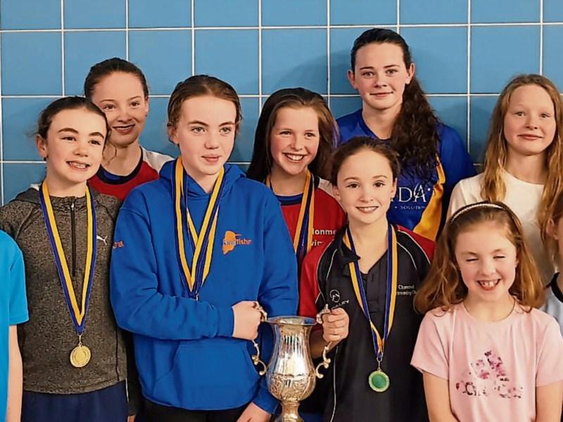All the medal winners at Tipperary Community Games swimming finals
