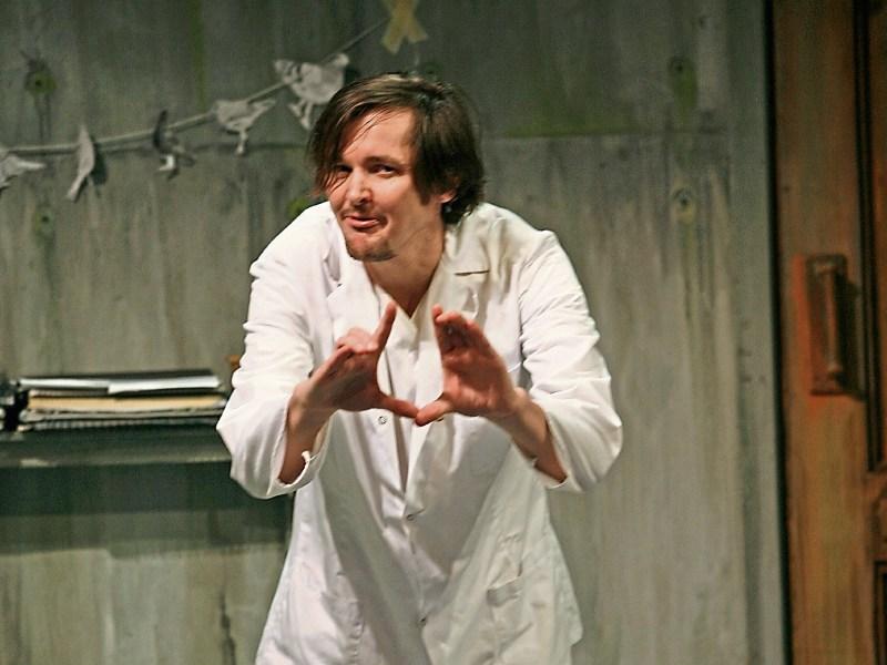 Robert Power performing in his one-man play "A Story of Destiny" at Brewery Lane Theatre. 