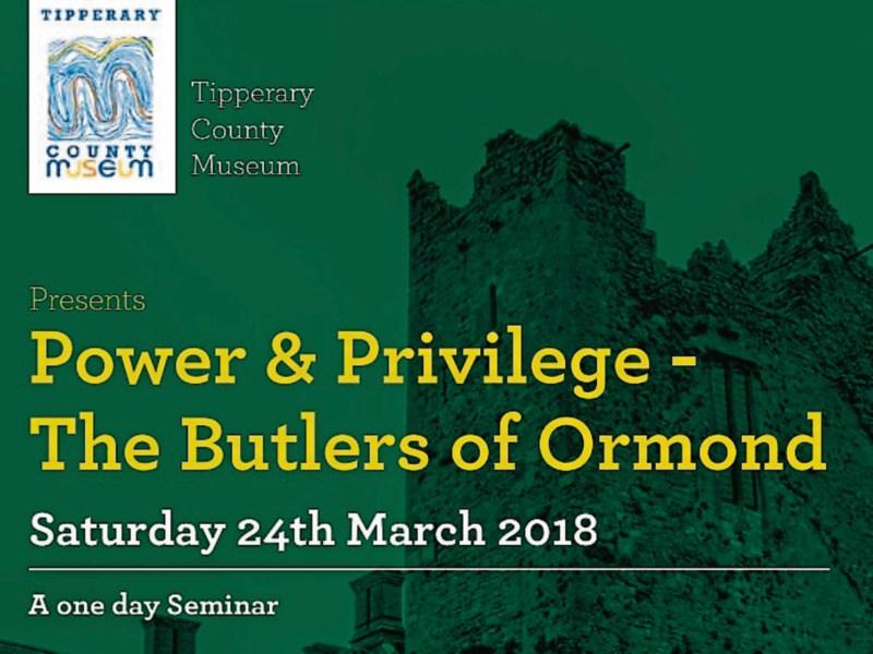 Damer House, Roscrea, Co. Tipperary, to host major one-day seminar on the Butlers of Ormond