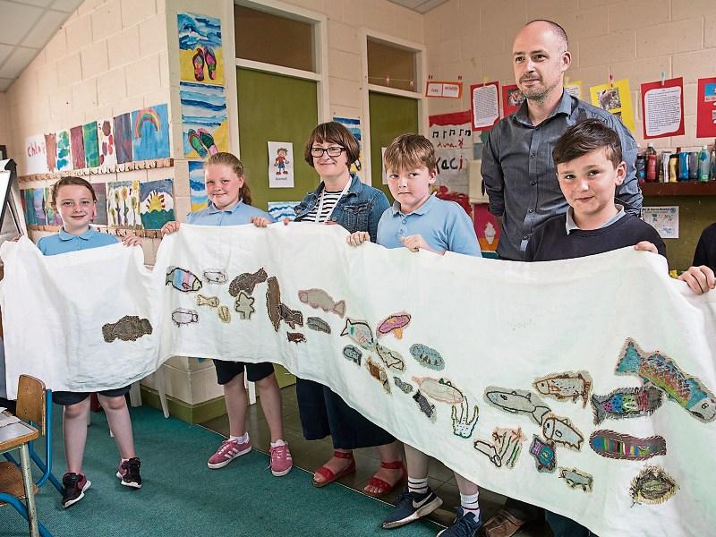 Clonmel pupils celebrate the River Suir with special Junction Festival tapestry