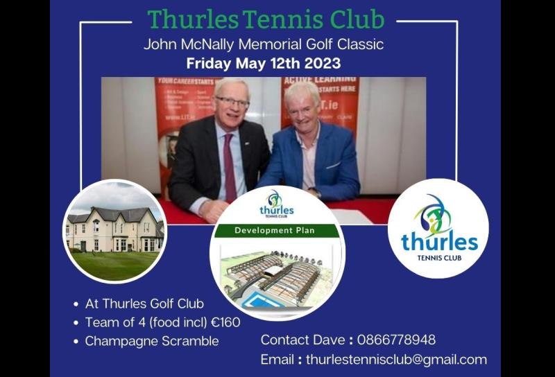 Thurles Tennis Club to hold fundraiser to raise funds for multi-purpose facility on TUS campus