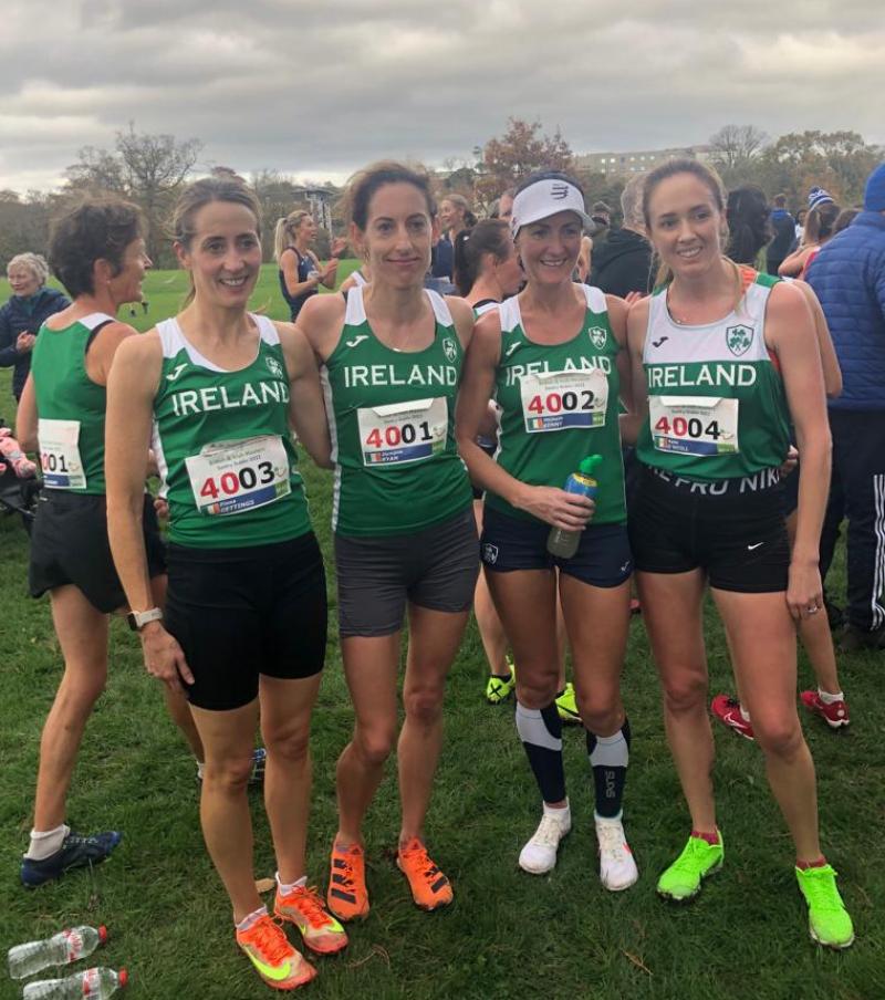 Dymphna Ryan does Dundrum and Tipperary proud in green athletics vest of Ireland