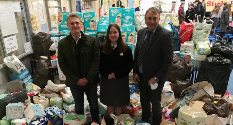 Coláiste Mhuire Thurles students hold collection for Ukraine