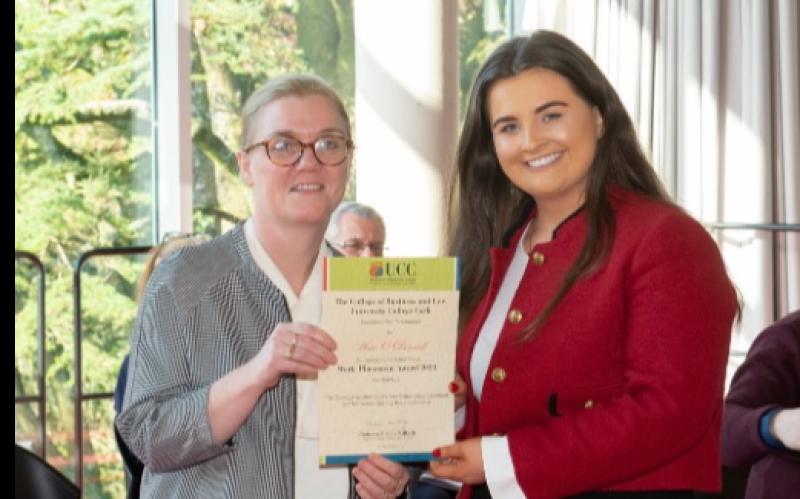 UCC honour for  Clerihan student