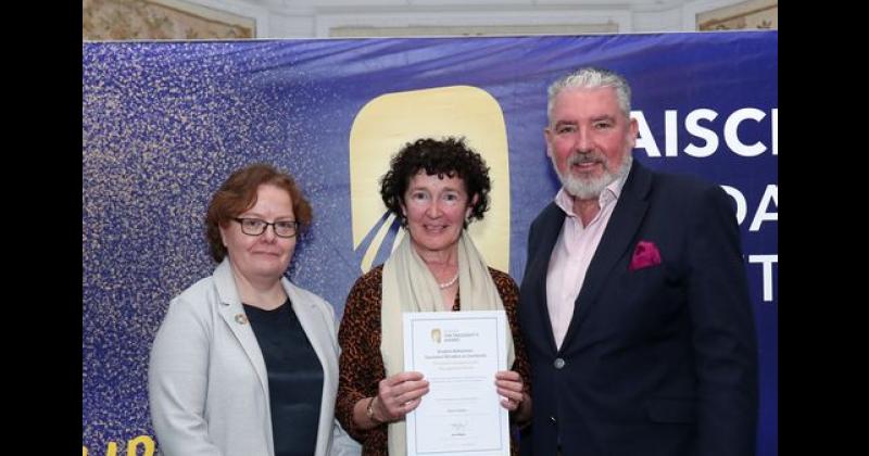 Tipperary teacher honoured at presentation of awards to Gaisce leaders at Farmleigh House