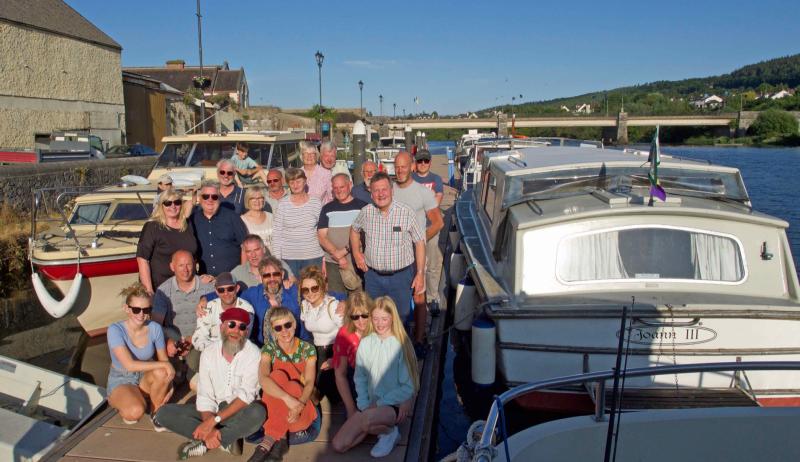 Carrick-on-Suir Marina hosted a flotilla of cruiser boats and a barge that travelled from New Ross  